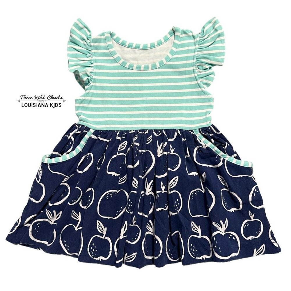 Kelly's Kids 2Y Striped Apple Dress